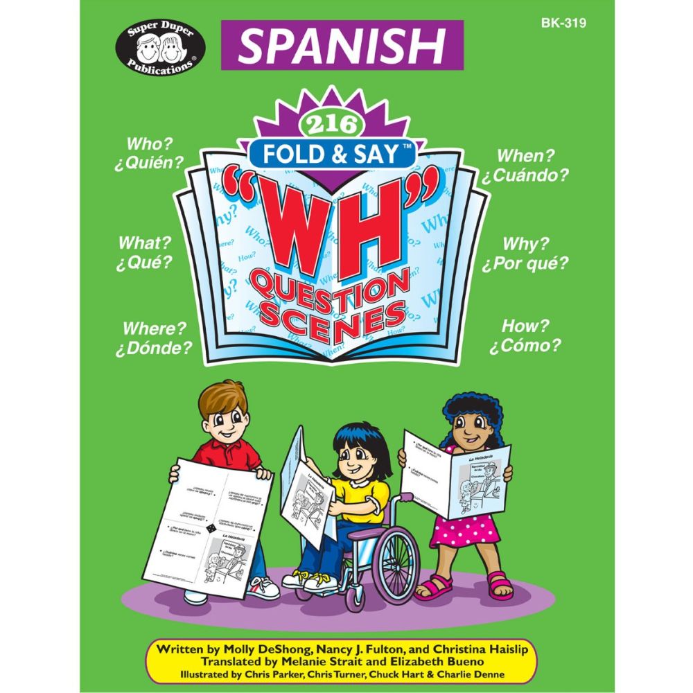 Spanish 216 Fold & Say® "WH" Question Scenes