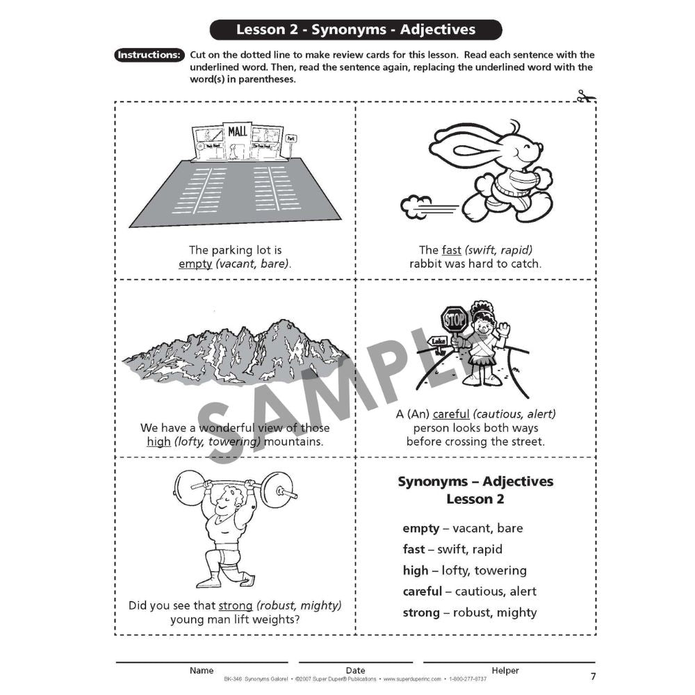 Synonyms Galore! Book