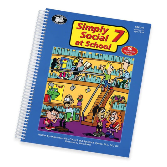 Simply Social 7 at School educational book that helps autistic children build social skills