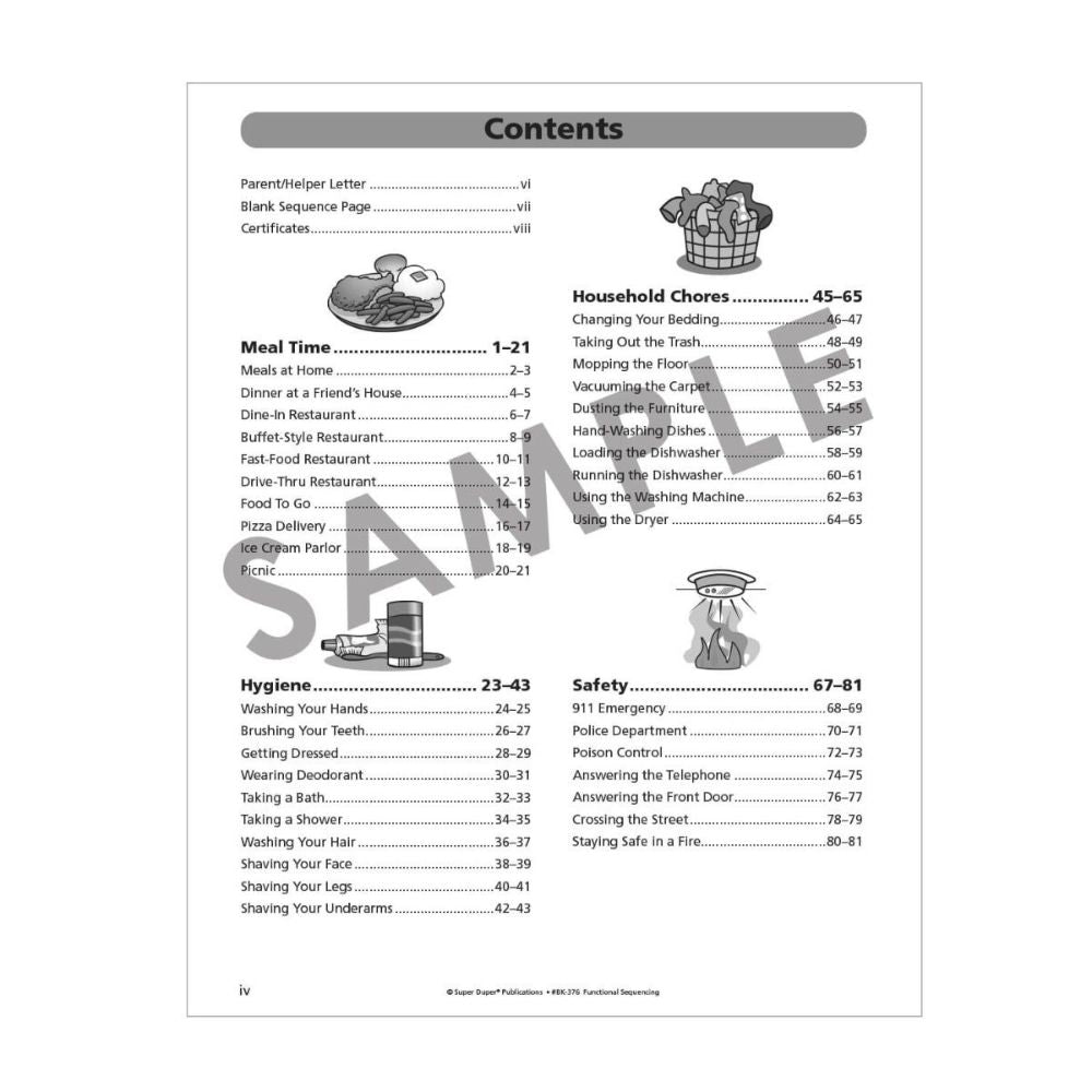 Functional Sequencing Activity Sheets