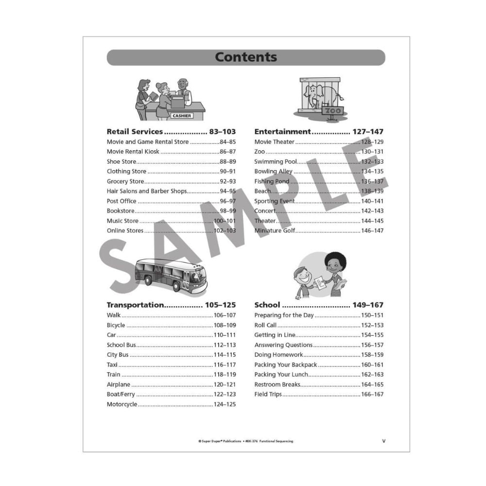 Functional Sequencing Activity Sheets