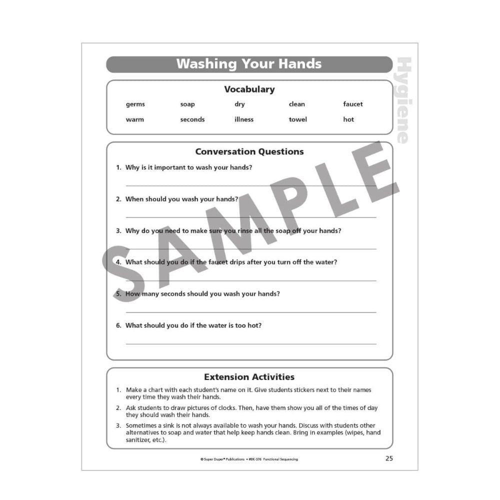 Functional Sequencing Activity Sheets