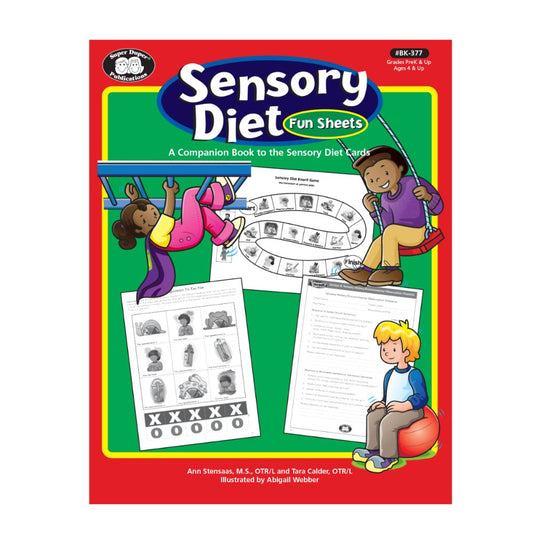 Sensory Diet Fun Sheets (Second Edition) educational book for treating sensory processing and modulation issues in children