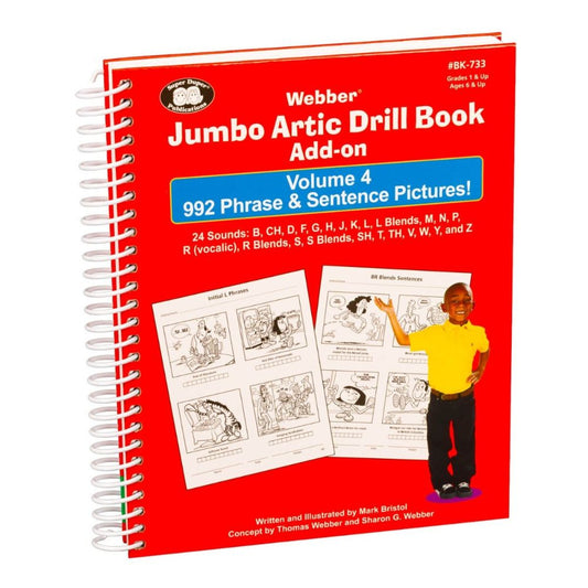 Webber® Jumbo Artic Drill Book Phrase & Sentence Pictures!