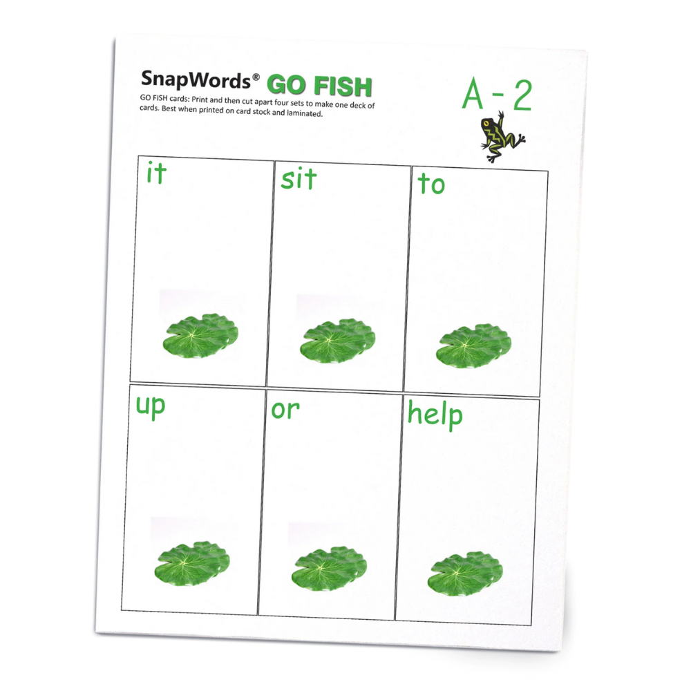  Beyond Sight Words Activities - A Go Fish activity