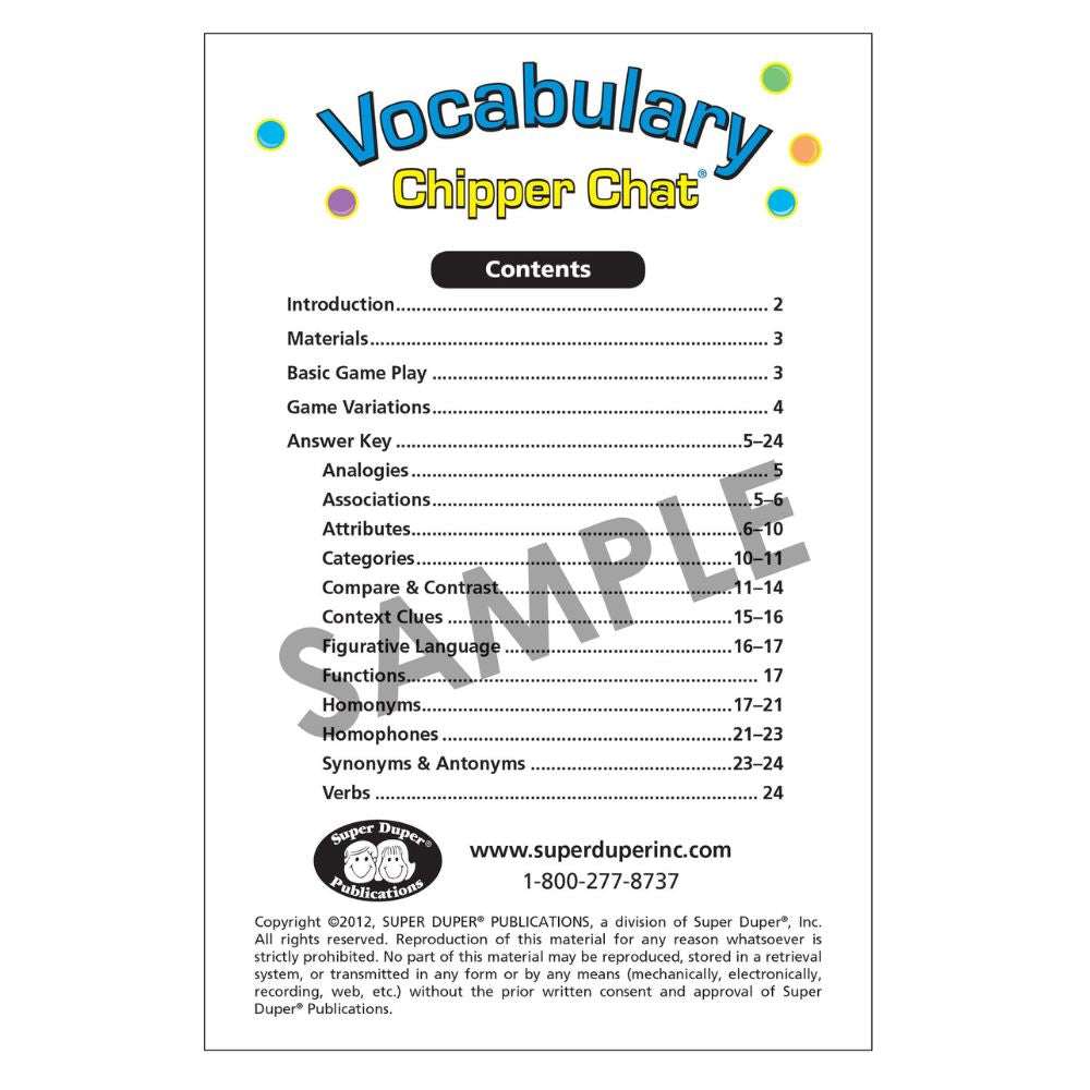 Vocabulary Chipper Chat®