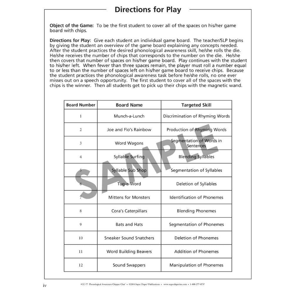 Phonological Awareness Chipper Chat®