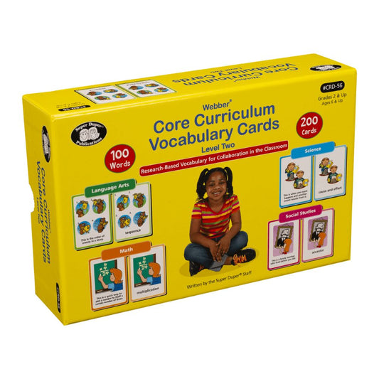 Webber® Core Curriculum Vocabulary Cards - Level Two
