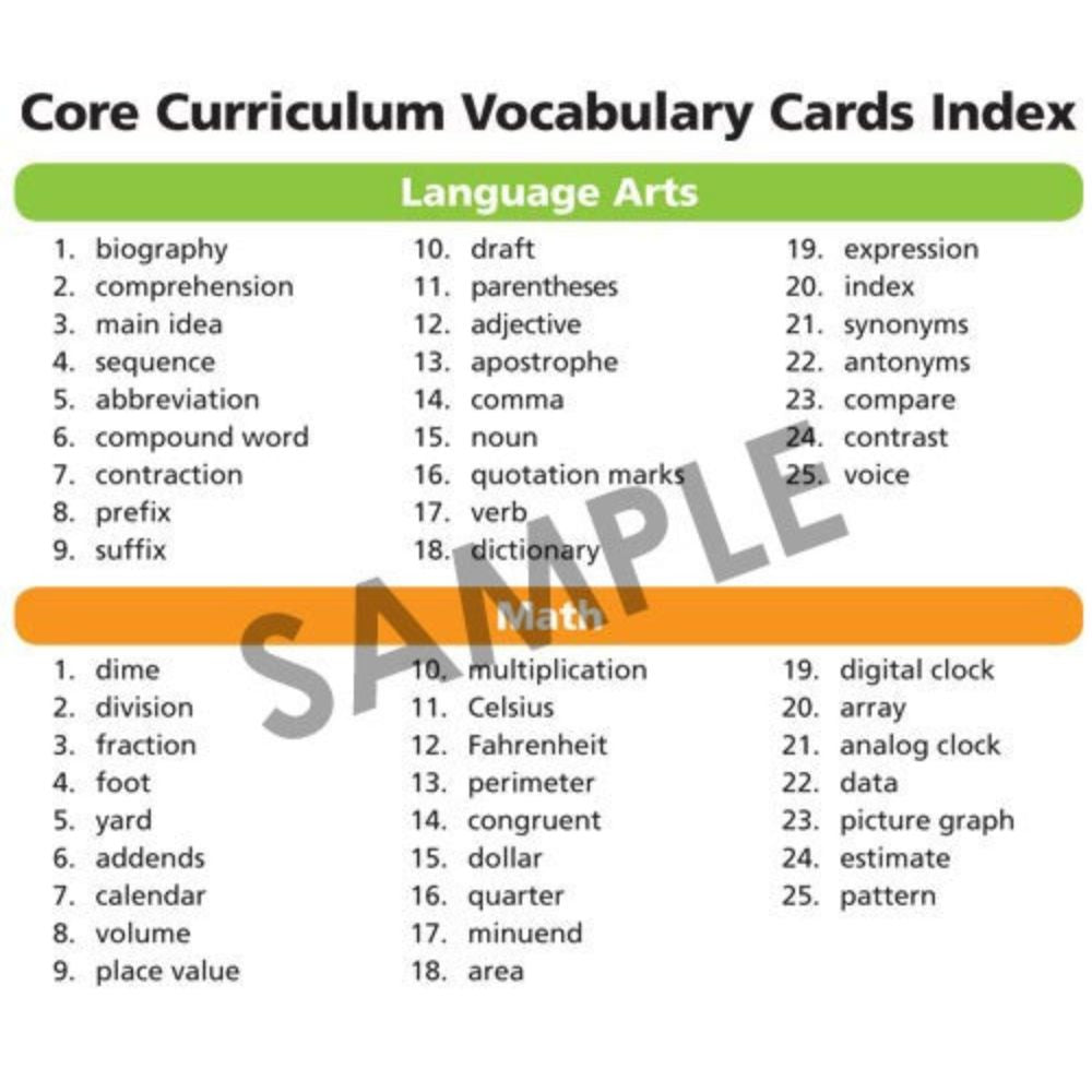 Webber® Core Curriculum Vocabulary Cards and Fun Sheets (Level 2)