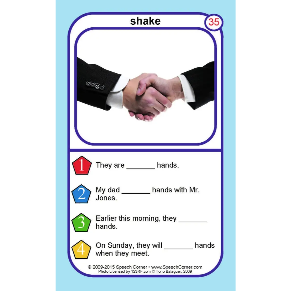 Irregular Verbs Double Dice Add-On Deck