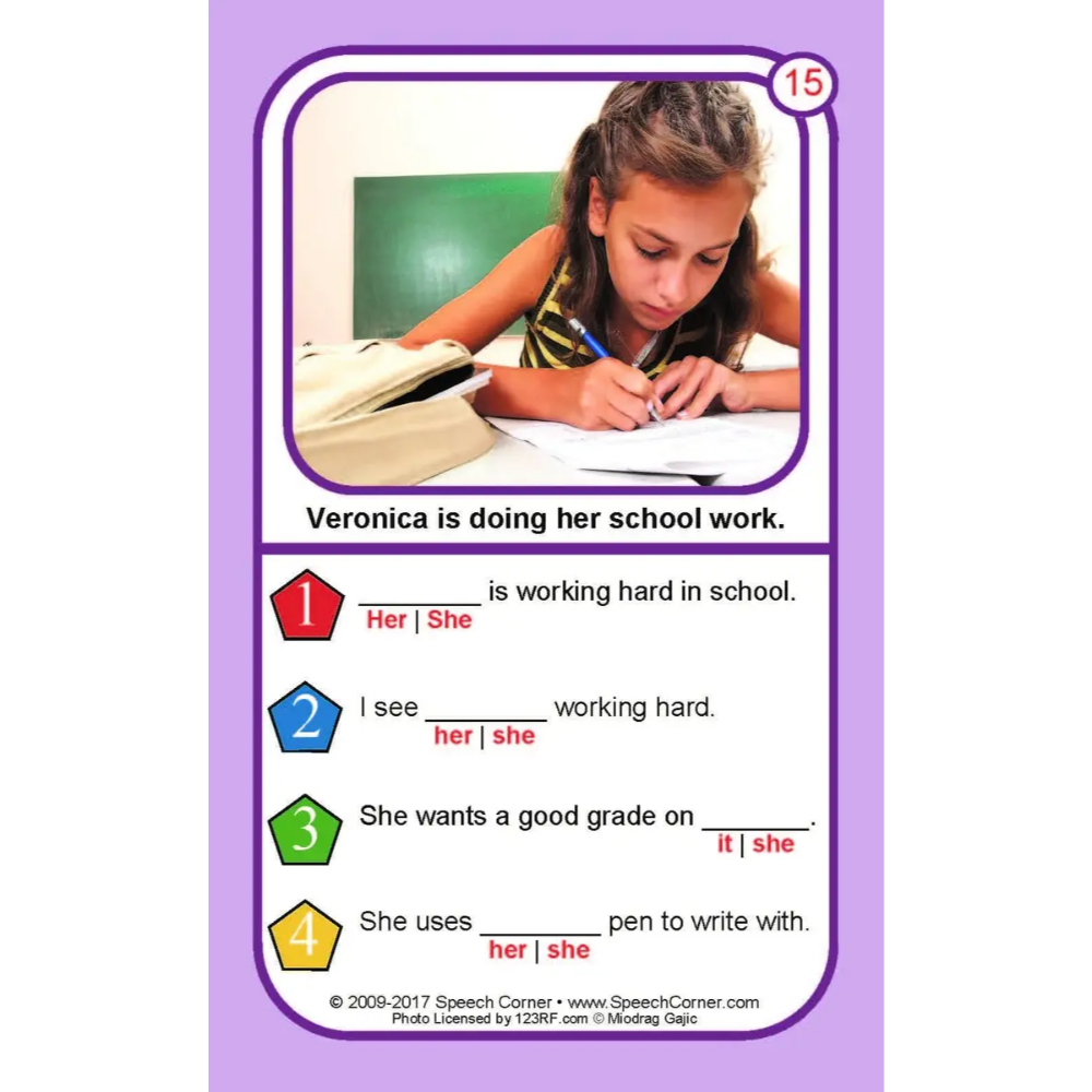 Pronouns Double Dice Add-On Deck
