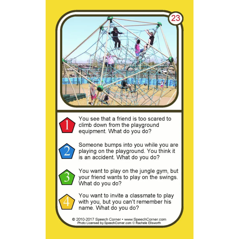 Social Situations (At School) Double Dice Add-On Deck