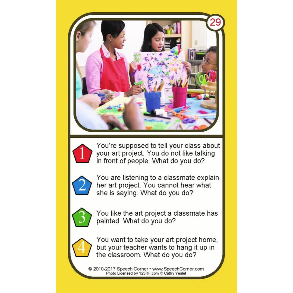 Social Situations (At School) Double Dice Add-On Deck
