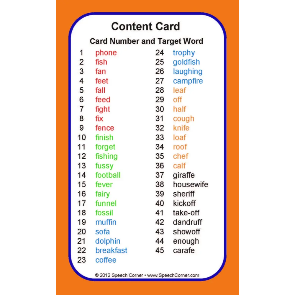 Articulation Double Dice Add-On Deck (CH, F, G, K, L, R, S, SH, TH, R/S/L Clusters)