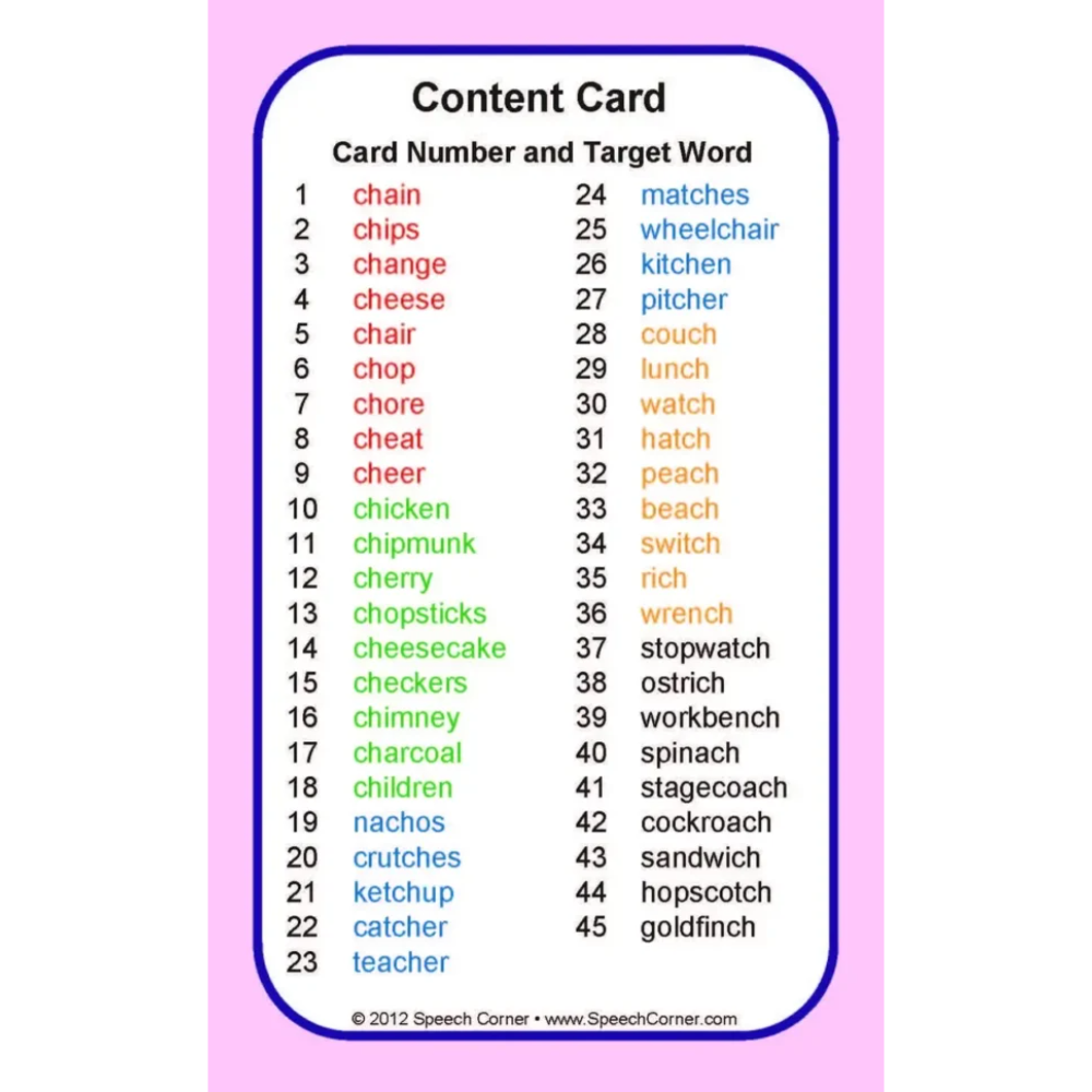 Articulation Double Dice Add-On Deck (CH, F, G, K, L, R, S, SH, TH, R/S/L Clusters)