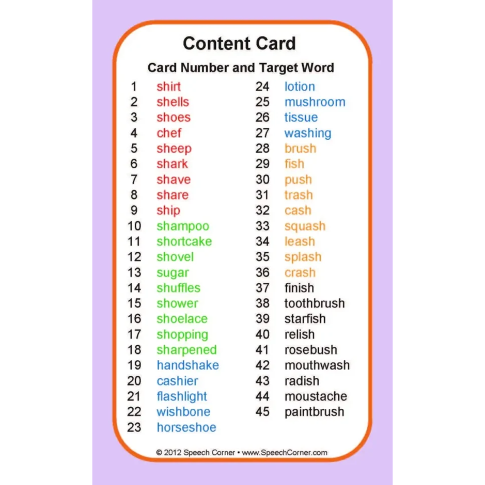 Articulation Double Dice Add-On Deck (CH, F, G, K, L, R, S, SH, TH, R/S/L Clusters)