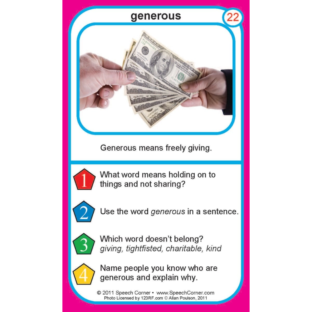Advanced Vocabulary Building Double Dice Add-On Deck