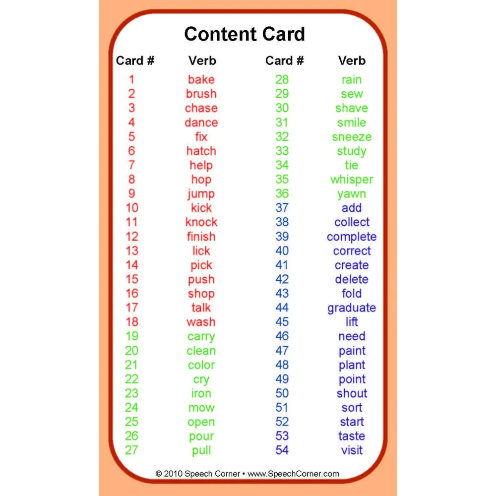 Regular Verbs Double Dice Add-On Deck