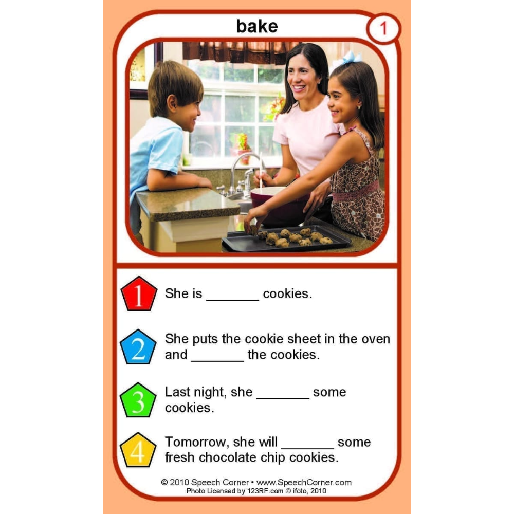 Regular Verbs Double Dice Add-On Deck