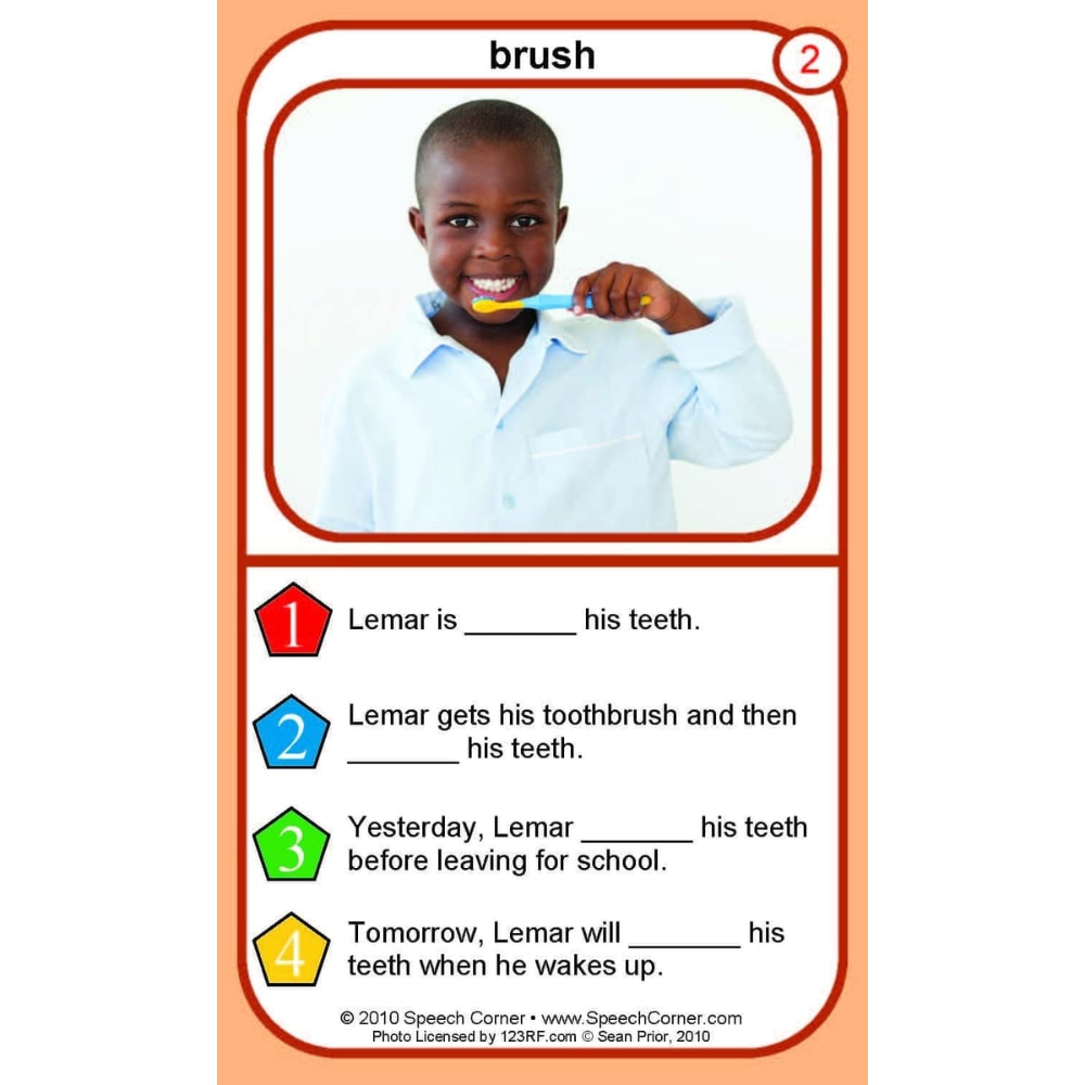 Regular Verbs Double Dice Add-On Deck