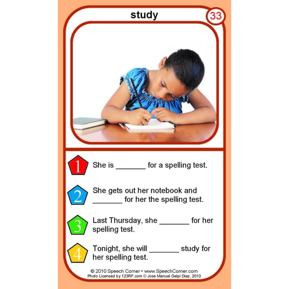Regular Verbs Double Dice Add-On Deck
