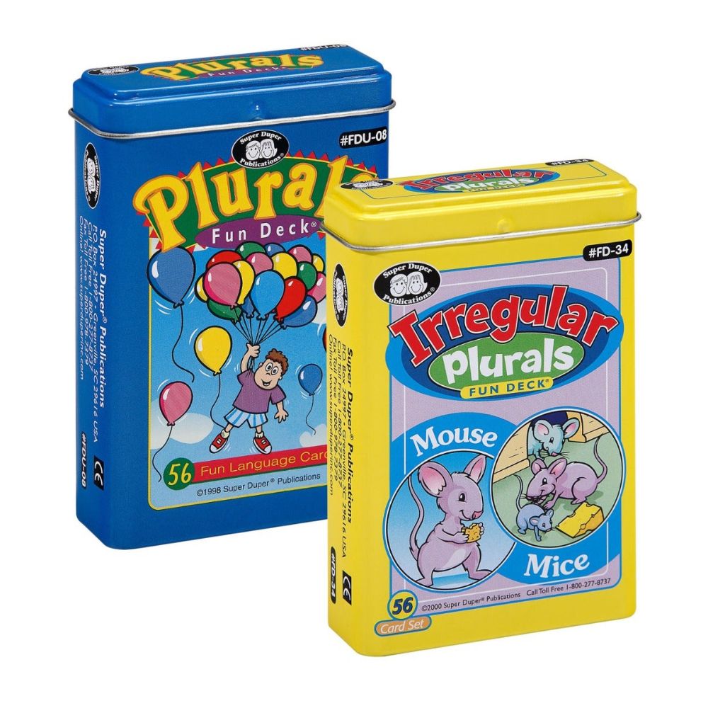 Plurals & Irregular Plurals Fun Decks® Combo