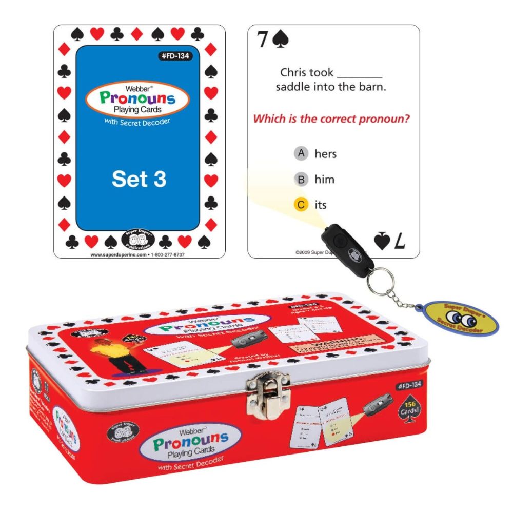 Webber® Pronouns Playing Cards