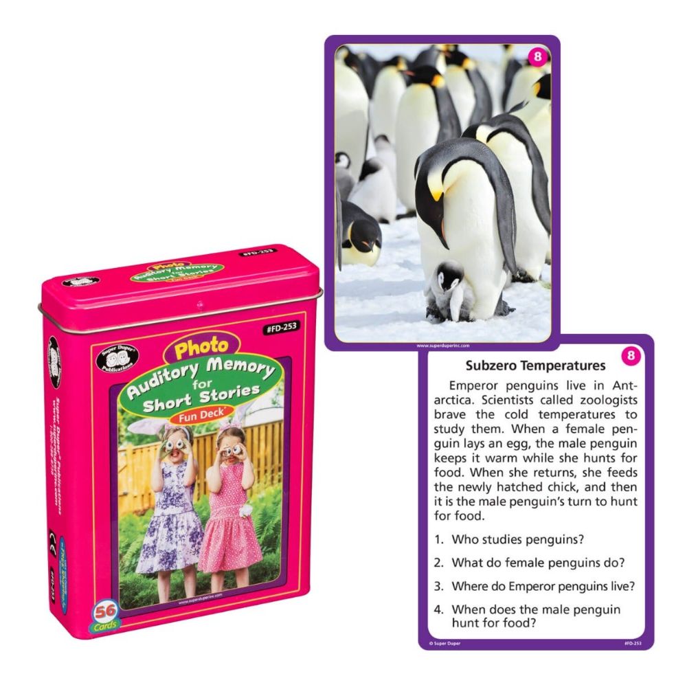 Photo Auditory Memory for Short Stories Fun Deck®