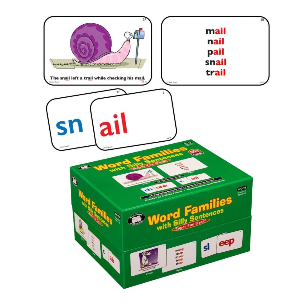 Word Families With Silly Sentences Super Fun Deck®