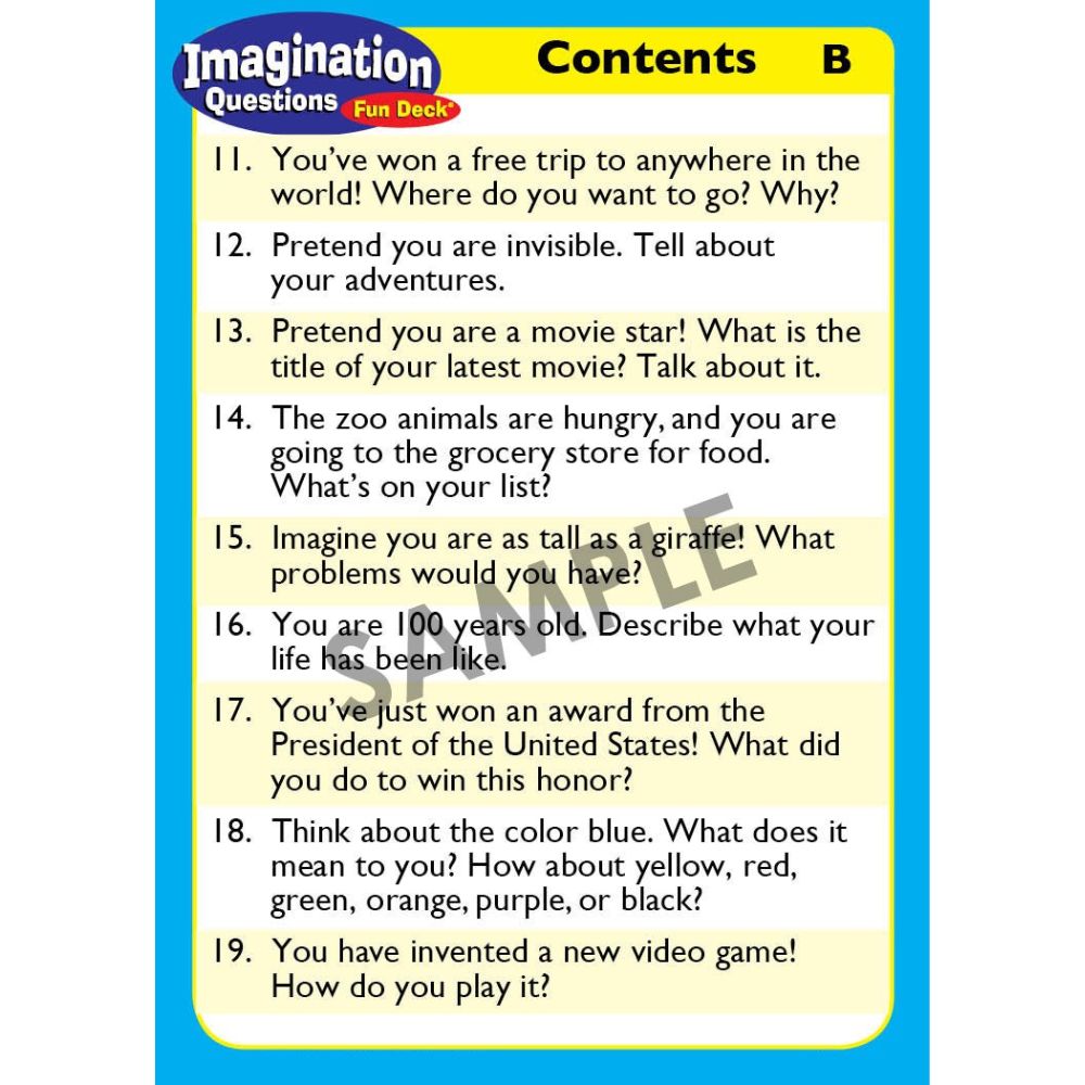 Imagination Questions Fun Deck®