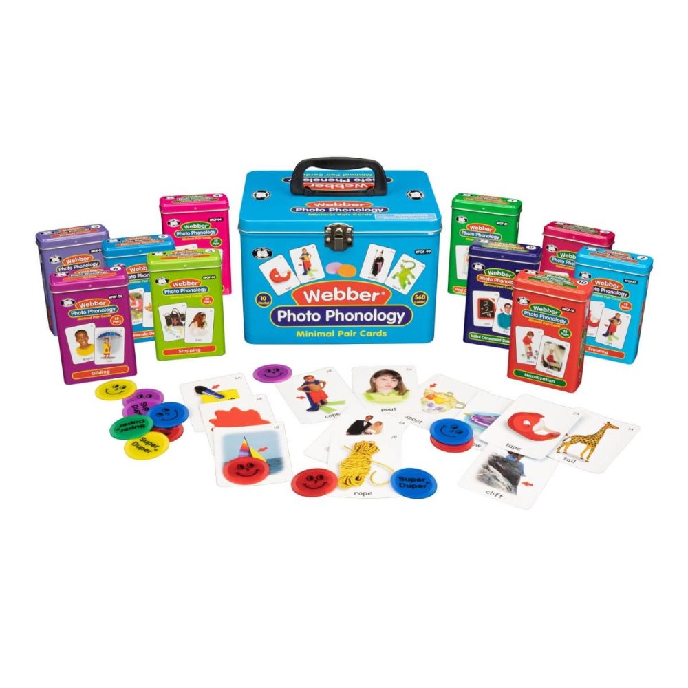 Webber® Photo Phonology Minimal Pair Cards Set for Speech-Language Pathologists teaching children articulation and phonology