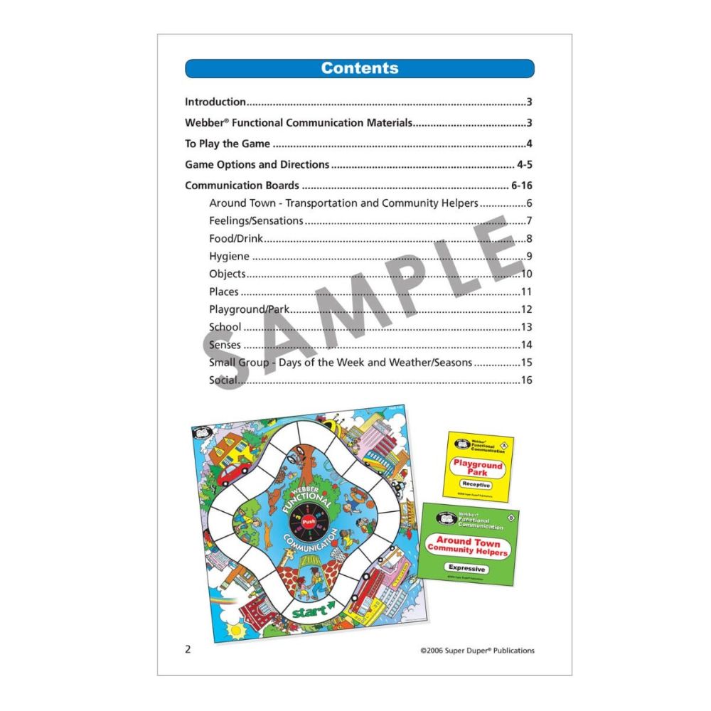 Webber® Functional Communication Game