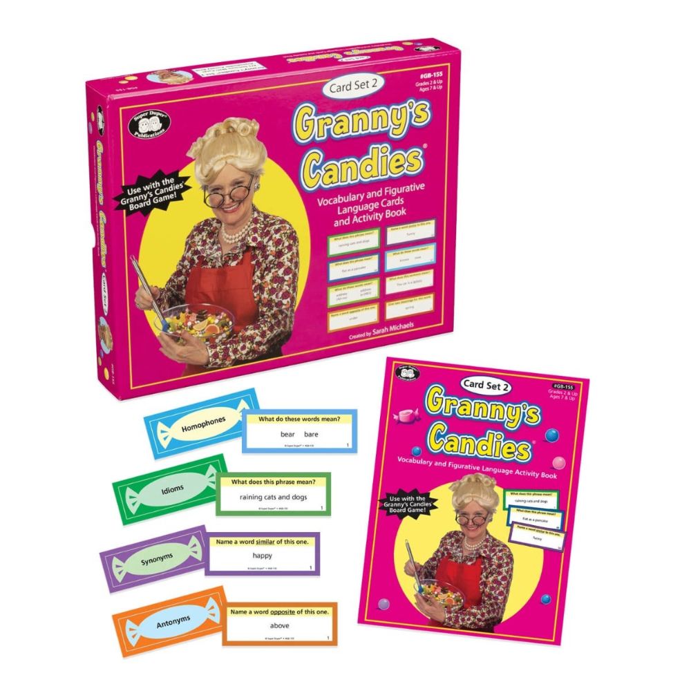 Granny's Candies® Board Game add-on set to help children learn figurative language skills