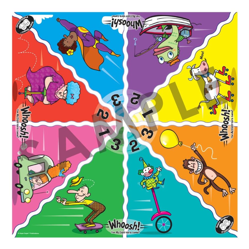 WHOOSH® Action Verb Game, Game Board