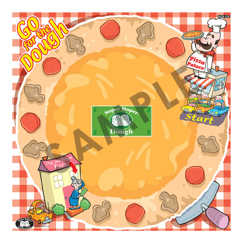 Go for the Dough® Board Game pizza game board