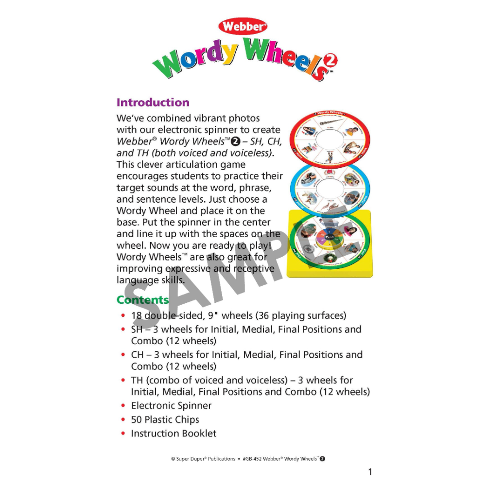 Webber Wordy Wheels 2 (SH, CH, TH)