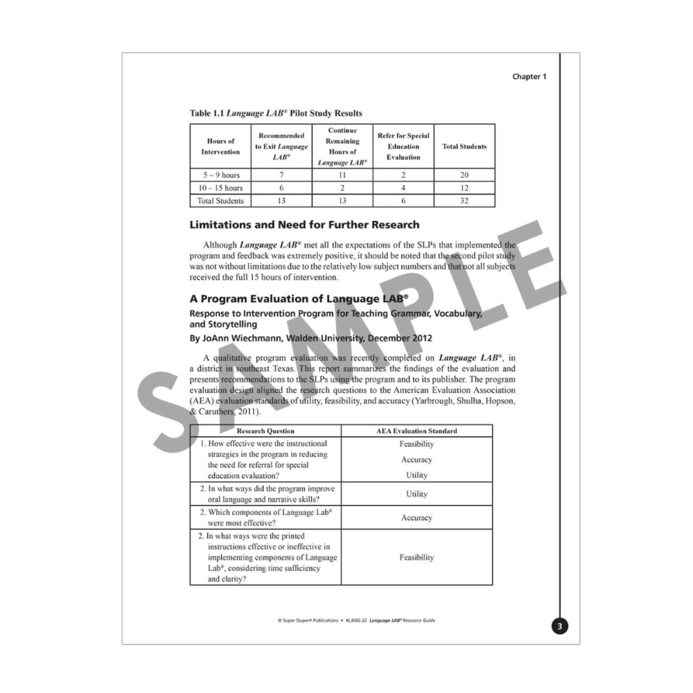 Language LAB® RTI Program