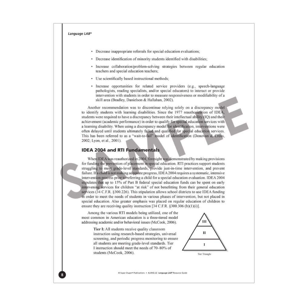 Language LAB® RTI Program