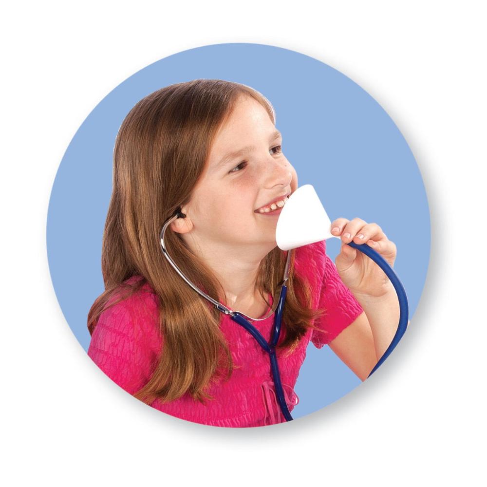 A young girl in speech therapy using The Oral & Nasal Listener™