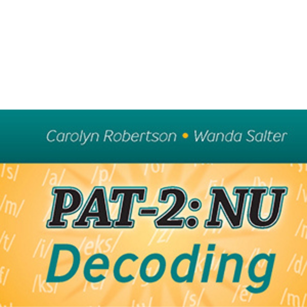 PAT-2:NU Phoneme Decoding Stimuli Booklet