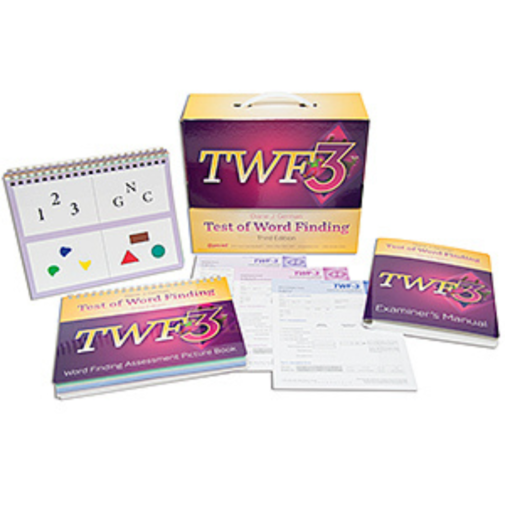 Test of Word Finding (TWF-3), Third Edition complete kit professional test designed to assess children's word-finding ability