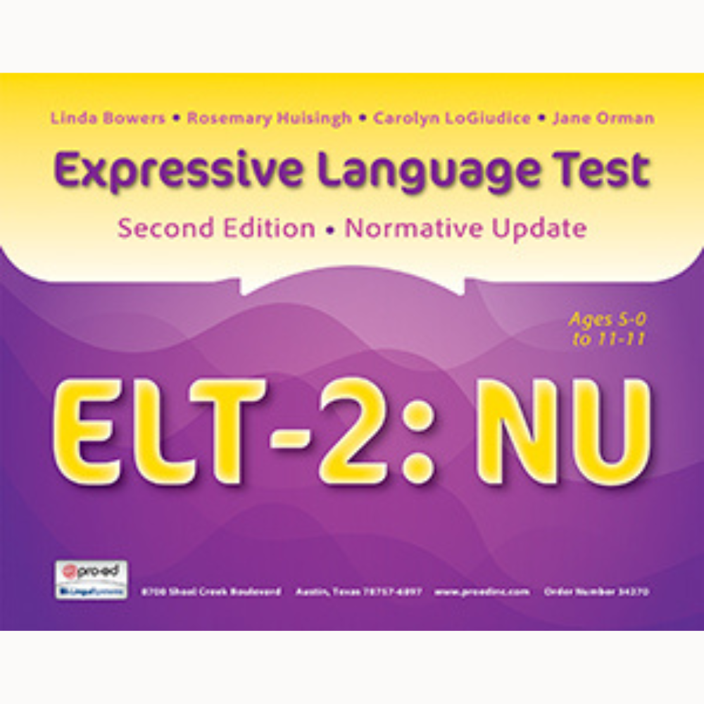 ELT-2:NU: Expressive Language Test (Second Edition)