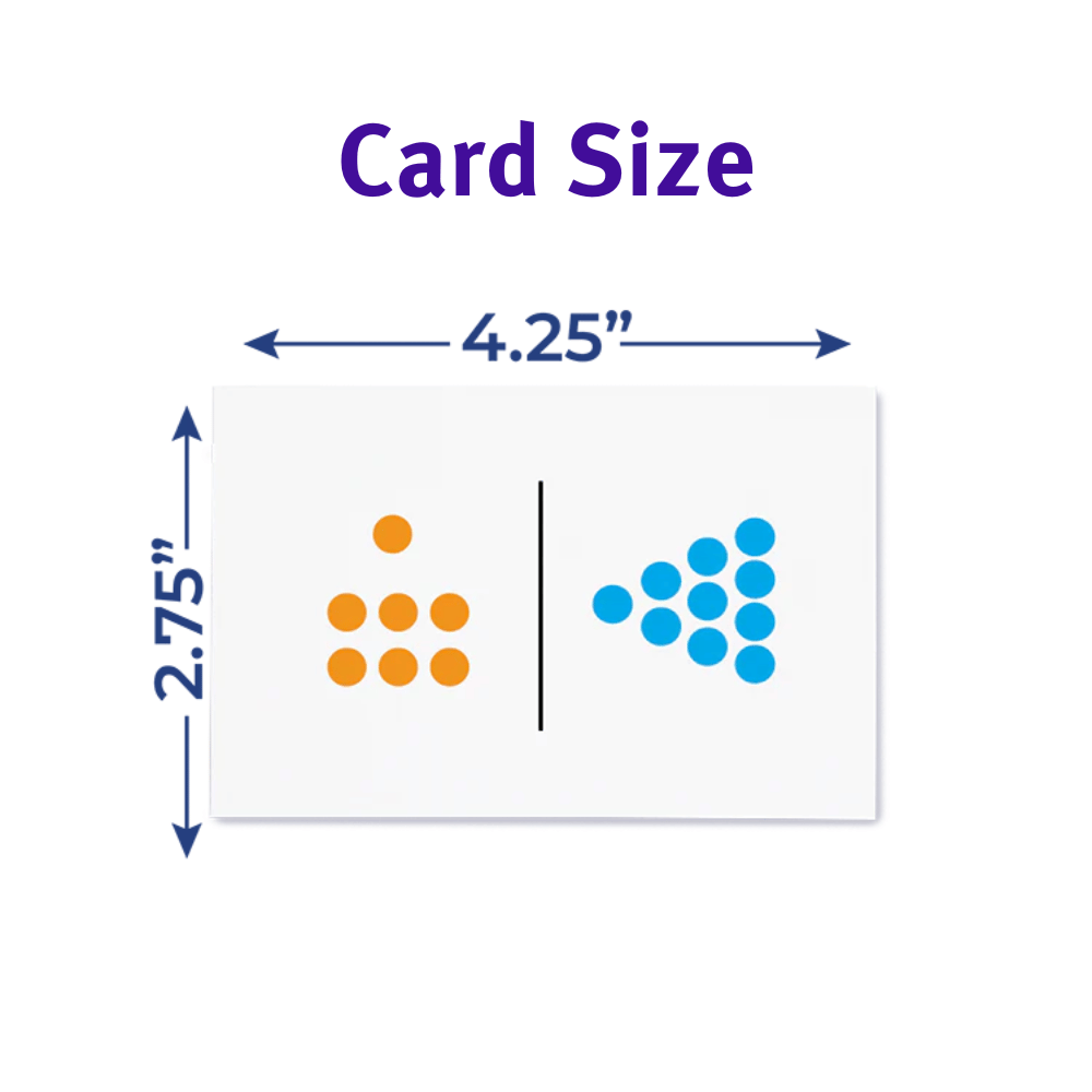 Right-Brained Addition & Subtractions Games Card Size