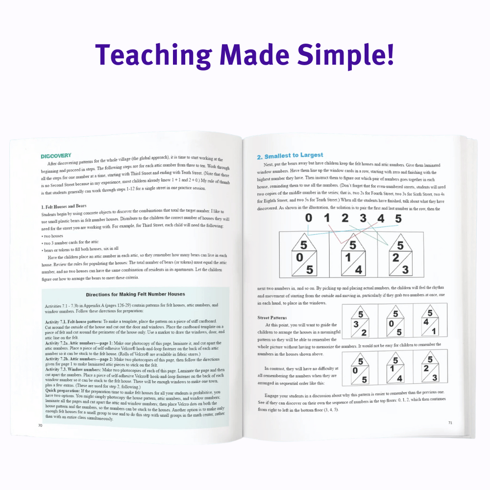 Right-Brained Addition & Subtractions Volume 1 lessons book