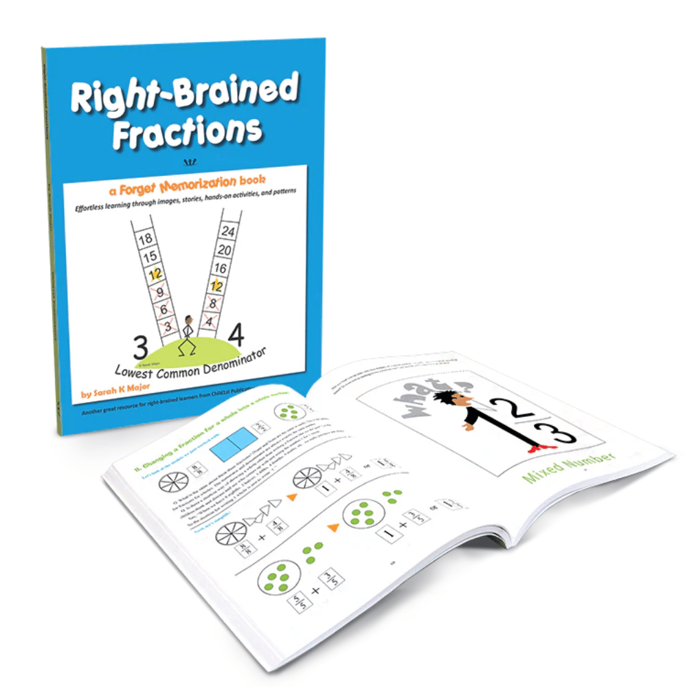 Right-Brained Fractions book cover