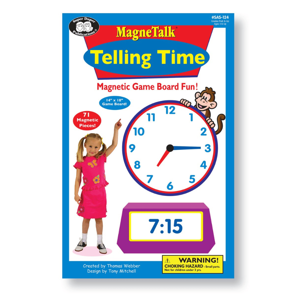 MagneTalk™ "Telling Time" board game