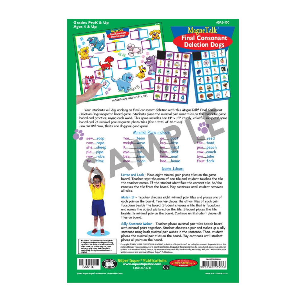 MagneTalk™ Articulation Game Boards