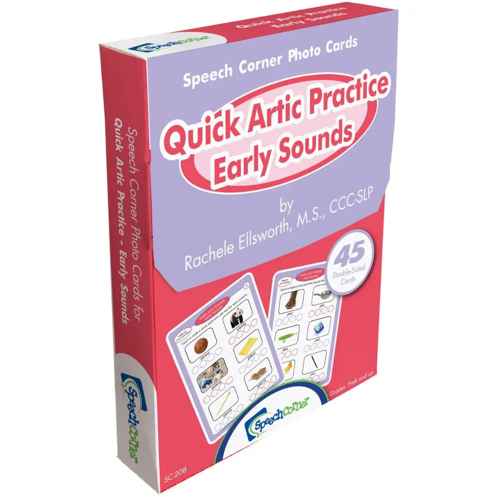 Quick Artic Practice Early Sounds Photo Cards