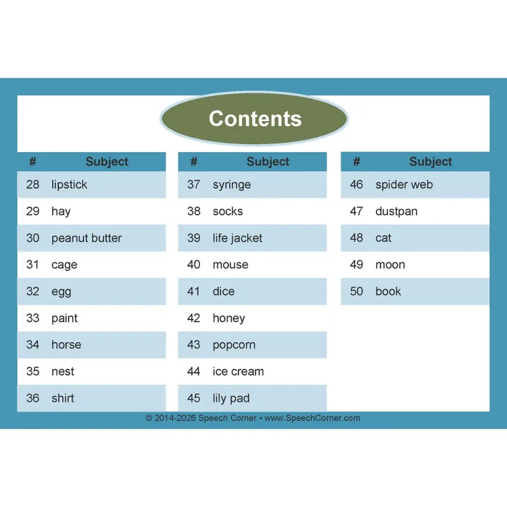 Expressive Language Photo Cards