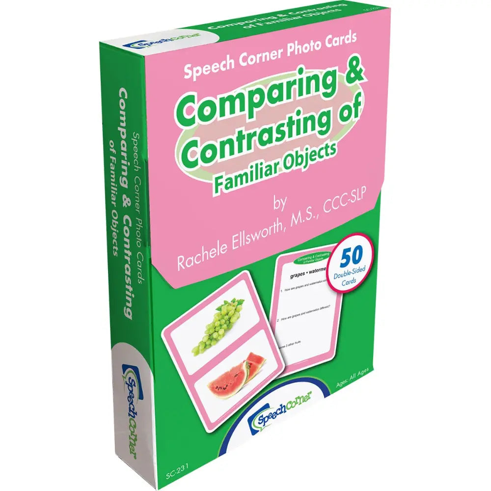 Comparing & Contrasting of Familiar Objects Photo Cards
